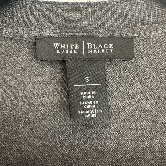White House Black Market Long Grey Cardigan in Size Small - Picture 2 of 5